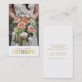 Goudgradiënt | Visitekaartjes voor fotografie (Voorkant / Achterkant)