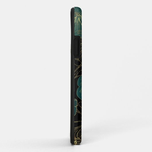 Goudgroene bladeren Case-Mate iPhone case (Achterkant/rechts)