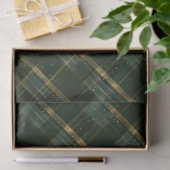 Goudgroene kerstplakken tissuepapier (Geschenk)