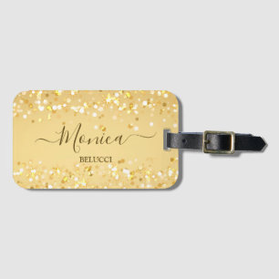 Goudgulden sparkles bagagelabel