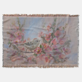 Goudhaantje vogel deken