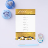 Goudharen stylist schoonheidssalon flyer (Enkel)