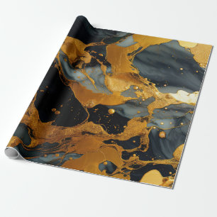 Goudhars kunstcadeaupapier cadeaupapier