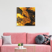 Goudhars kunstcanvasprint canvas afdruk (Insitu (Woonkamer))