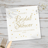 Goudharten confetti vrijgezellenfeest servet