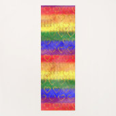 Goudharten, heldere regenboogkleuren, gekleurde vl yogamat (Voorkant)
