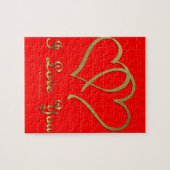 Goudharten houden van jou legpuzzel (Horizontaal)