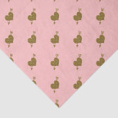 Goudharten met reliëf - Lt - WEEFSELPAPIER Tissuepapier (Detail)