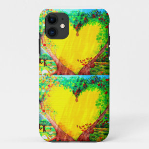 Goudharten telefooncel iPhone 11 hoesje