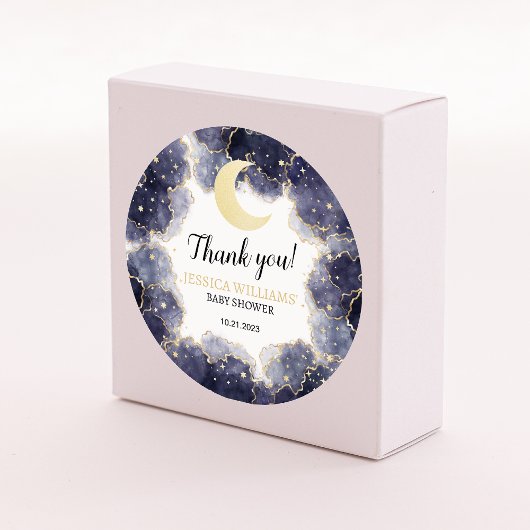 goudhemelenkonies baby douche rond stickers
