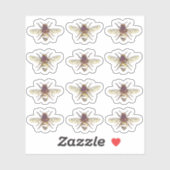  goudhoningbijen Waterdicht Etiket Sticker (Vel)