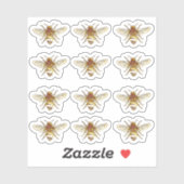  goudhoningbijen Waterdicht Etiket Sticker (Vel)