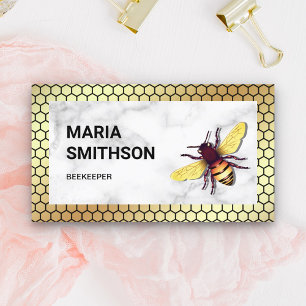 Goudhoningraat Witte honingbijenimker Visitekaartje
