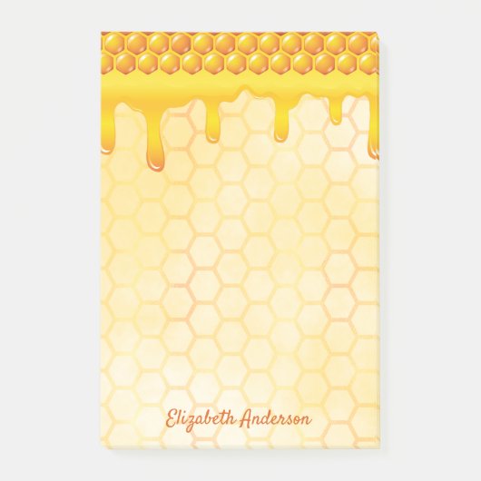 Goudhoningraathoningraatdruppelnaam Post-it® Notes (Voorkant)