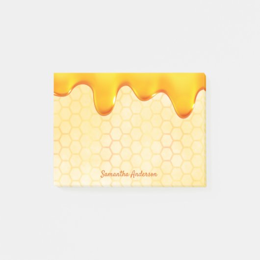 Goudhoningraathoningraatdruppelnaam Post-it® Notes (Voorkant)