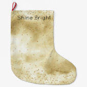 goudhoudende Confetti Grote Kerstsok (Voorkant)