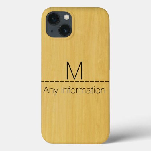 Goudhoutkorrelmonogram Case-Mate iPhone Case (Achterkant)
