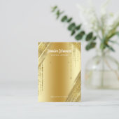 Goudjuwelen voor glitter oorringen Unieke Folie Visitekaartje (Staand voorkant)