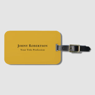 Goudkleur Eenvoudig Elegant Professioneel Modern Bagagelabel