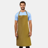 Goudkleurig geborsteld schort (Gedragen)