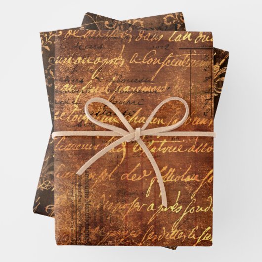 goudkleurig  gouddampverlooppapier inpakpapier vel (In situ)