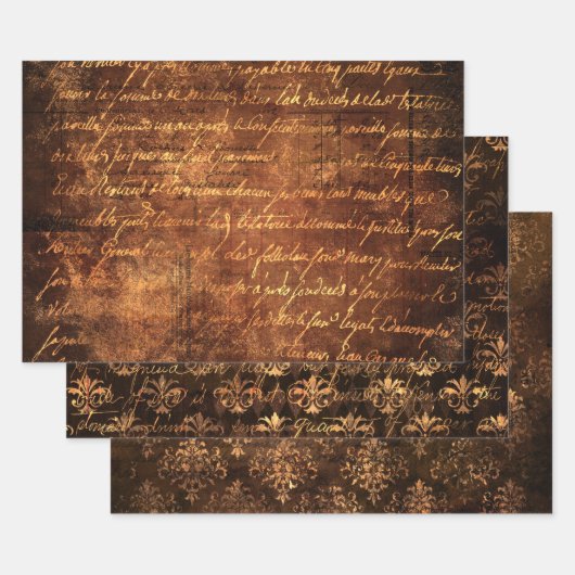 goudkleurig  gouddampverlooppapier inpakpapier vel (Set)