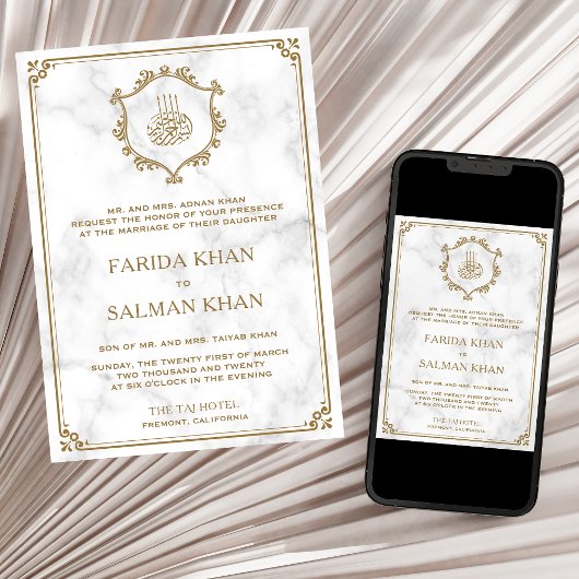 goudkleurig marmer Islamic Weddenschap Kaart