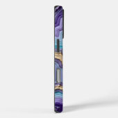 goudkleurige Abstracte geode Case-Mate iPhone Case (Achterkant / Rechts)