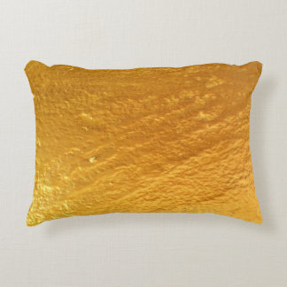 Goudkleurige betonwandtextuur abstract, oud, accent kussen