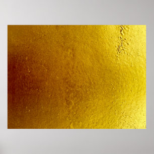 Goudkleurige cementwandtextuur abstract poster