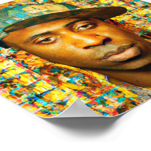 goudkolenrapper poster (Hoek)