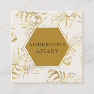  goudkoningin bijenbijenkoningvis vierkante visitekaartje