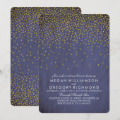 goudkoortsrepetitie van de Confetti Kaart (Voorkant / Achterkant)