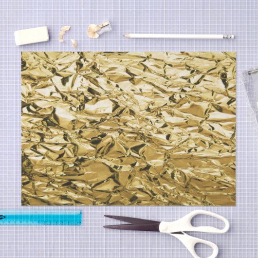 Goudkorrelig tin folie geplateerd abstract ontwerp tissuepapier (Craft)