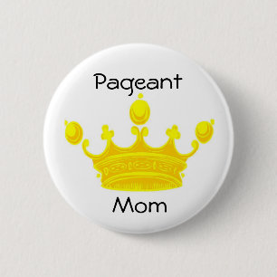 Goudkroonbedekking - MOM-Button / Pin Ronde Button 5,7 Cm