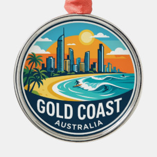 Goudkust Australië Metalen Ornament