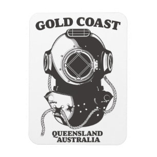 Goudkust Queensland Australië duikposter Magneet