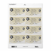 goudlagerdemaspatroon etiket (Full Sheet)