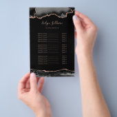 Goudlagerspeler van zwart en roos flyer (Hand)