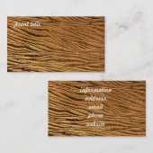 Goudlederen Afbeelding in reliëf Visitekaartje (Voorkant / Achterkant)
