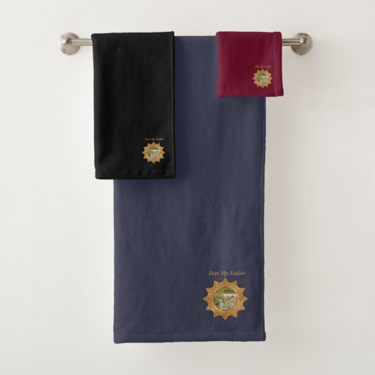 Goudlegergeleide raketten (mix) bad handdoek (Insitu)