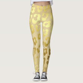 Goudleopardkleding leggings