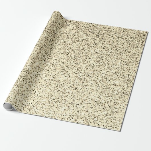 Goudlichte zachte glittersparren cadeaupapier (Uitgerold)