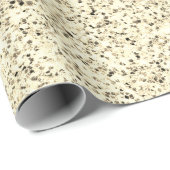 Goudlichte zachte glittersparren cadeaupapier (Rol Hoek)