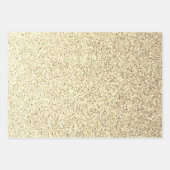 Goudlichte zachte glittersparren inpakpapier vel (Voorkant)