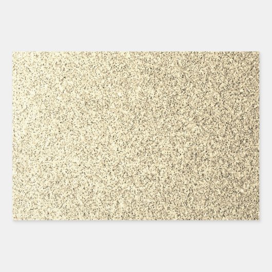 Goudlichte zachte glittersparren inpakpapier vel (Voorkant)