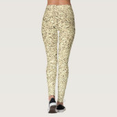 Goudlichte zachte glittersparren leggings (Achterkant)
