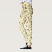 Goudlichte zachte glittersparren leggings (Links)
