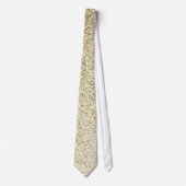 Goudlichte zachte glittersparren stropdas (Voorkant)