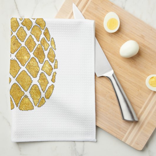 goudlook ananas theedoek (Quarter Fold)